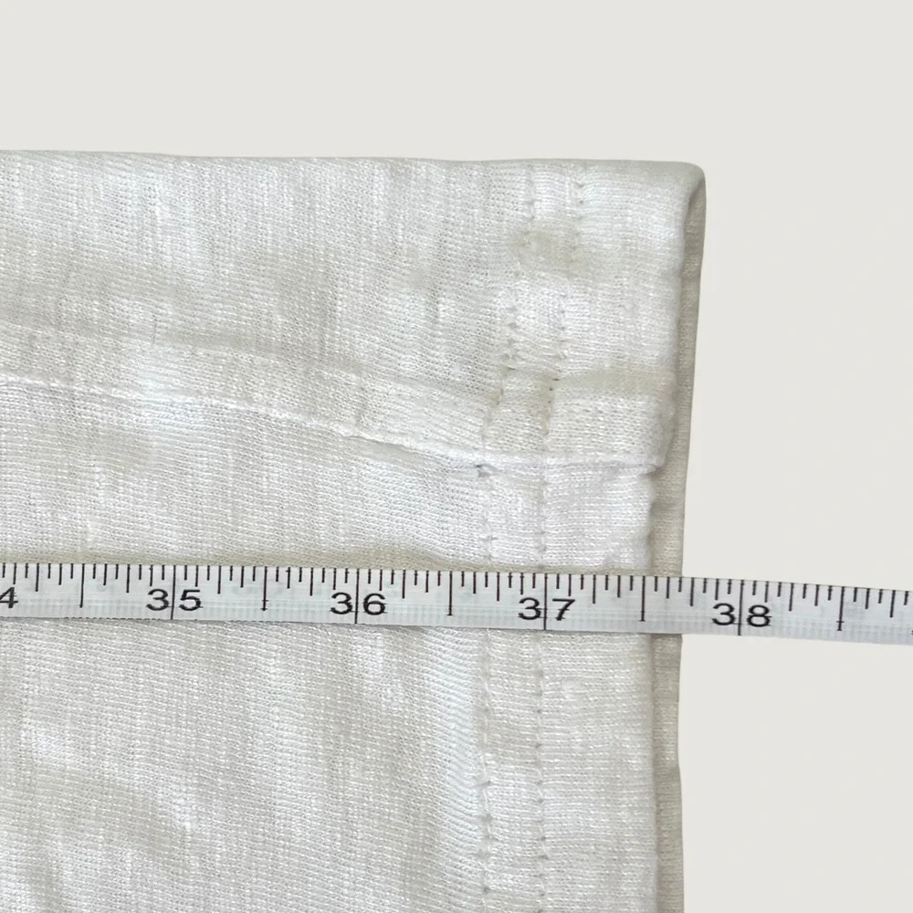 Vilebrequin Men's Beach at Home Linen Drawstring Pants White XXL EUC Relaxed Fit